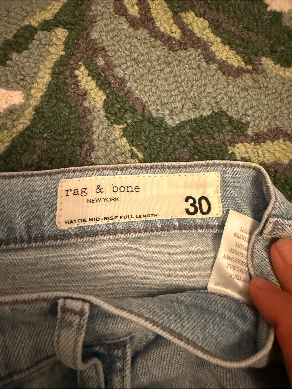 NWT Rag & Bone Hattie Mid Rise - Picture 2 of 2